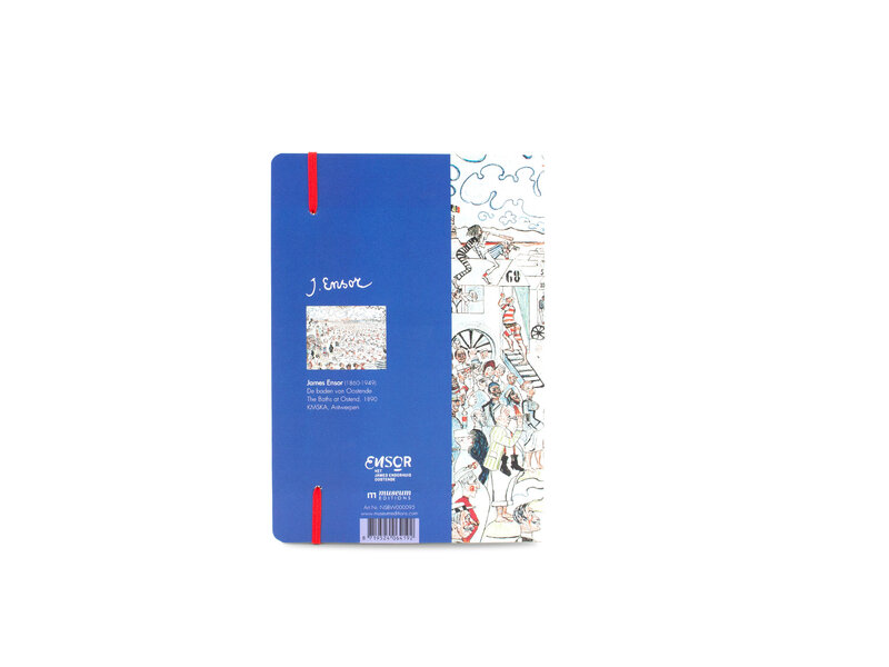 Softcover notitieboekje, A5, James Ensor, De baden van Oostende
