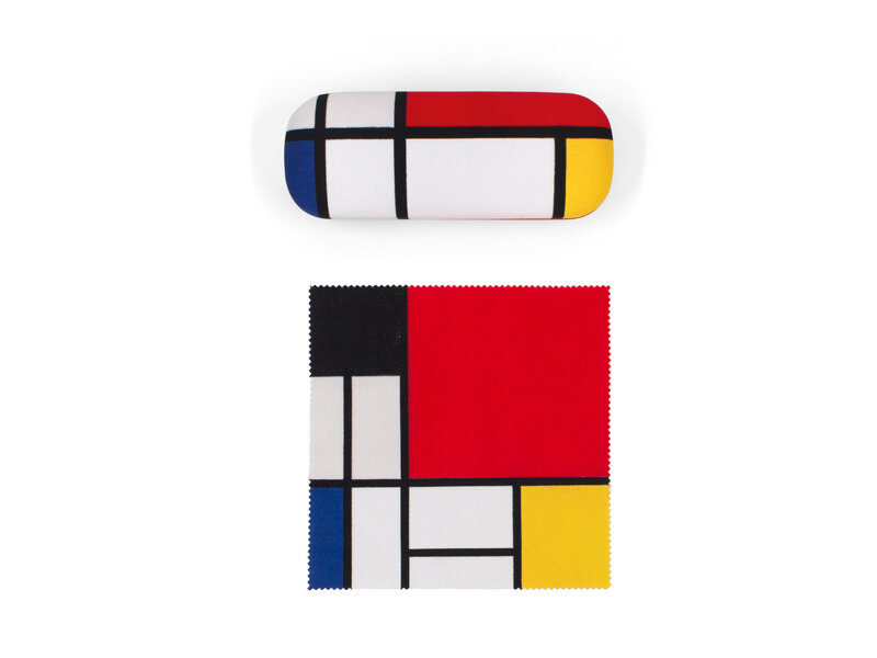 Étui à lunettes avec chiffon pour les lentilles, Piet Mondrian