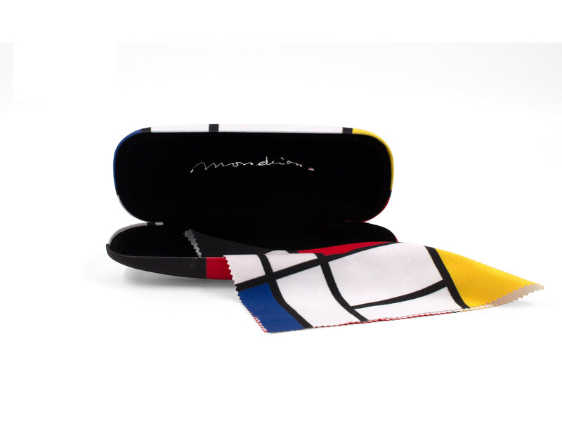 Étui à lunettes avec chiffon pour les lentilles, Piet Mondrian