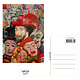 Postal, 10 x 15 cm,  James Ensor, Autorretrato con máscaras