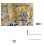Postkarte, 10 x 15 cm,  James Ensor, Skelettmaler