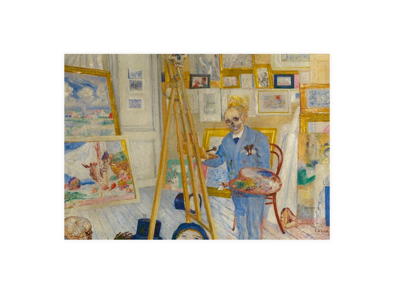 Postal, James Ensor, Pintor de esqueletos