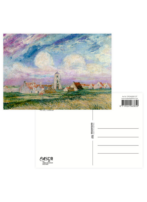 Postkarte, 10 x 15 cm,  James Ensor, Blick auf Mariakerke