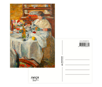 Carte postale, 10 x 15 cm, James Ensor, Le mangeur d'huîtres