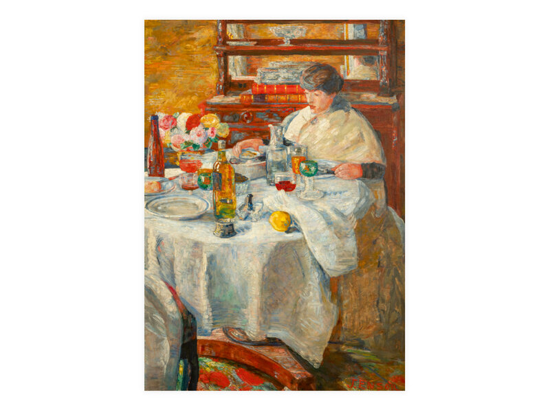 Postal, James Ensor, El devorador de ostras