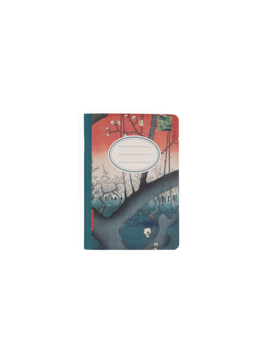 Mini carnet, format A6, El huerto de ciruelos en Kameido-Hokusai