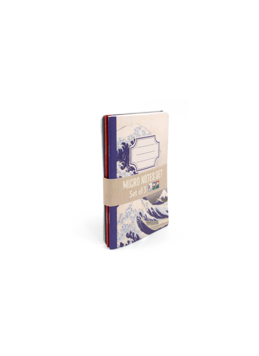 Set van 3 Mini schriftjes, A6,  Japanse prints