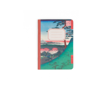 Mini notebook, A6, Hiroshige, Mount Fuji from Meguro
