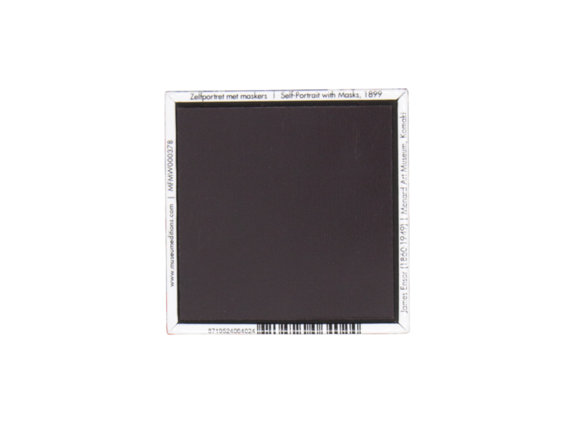 Magnet de réfrigérateur, James Ensor, Portrait avec masques