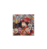 Fridge magnet , James Ensor, Detail Self-Portrait with Masks