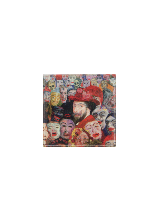 Imán de nevera,  James Ensor, Retrato con máscaras