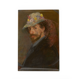 Fridge Magnet , James Ensor, Self-Portrait with Flowered hood