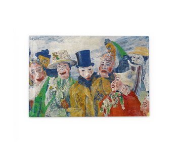Aimant de réfrigérateur, James Ensor, détail de l'ouvrage Intrigue
