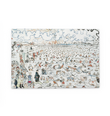 Magnet de réfrigérateur, James Ensor,Les bains d'Ostende