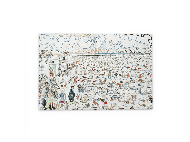 Koelkastmagneet, James Ensor, De baden van Oostende