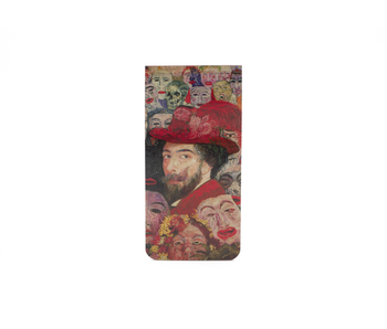 Magnetisches Lesezeichen, James Ensor, Porträt mit Masken