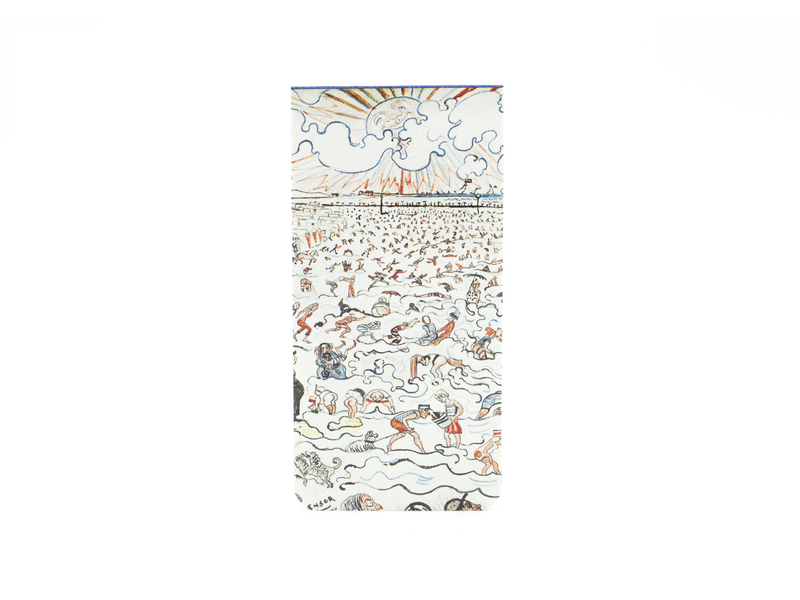 Marcapaginas magnético, James Ensor, Los baños de Ostende