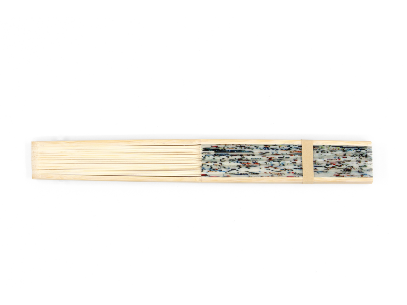 Hand waaier, James Ensor De baden van Oostende