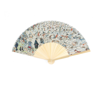 Éventail,James Ensor  Les bains d'Ostende