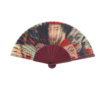 Waaier, James EnsorPortret met maskers