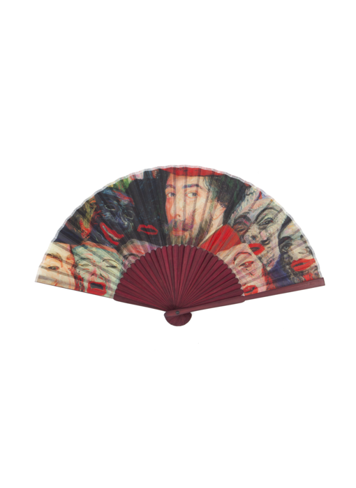 Éventail,James Ensor   Portrait avec masques