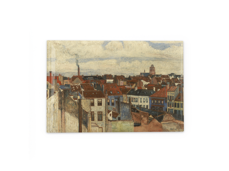 Fridge Magnet , James Ensor, The Rooftops of Ostend