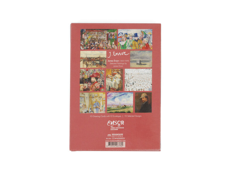 Porte-cartes, L, 10 cartes doubles, James Ensor