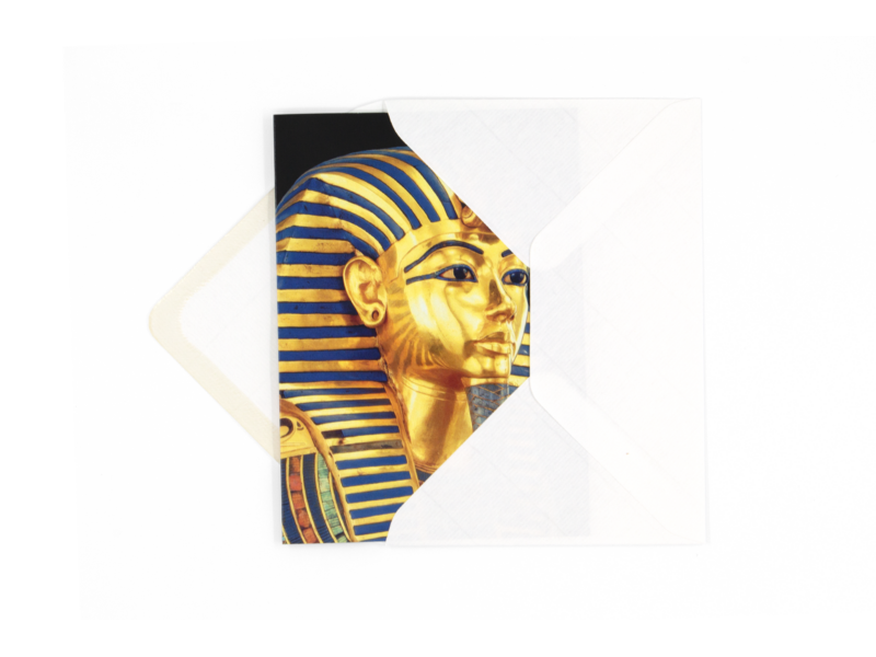 Tarjeta doble con sobre, Tutankhamun