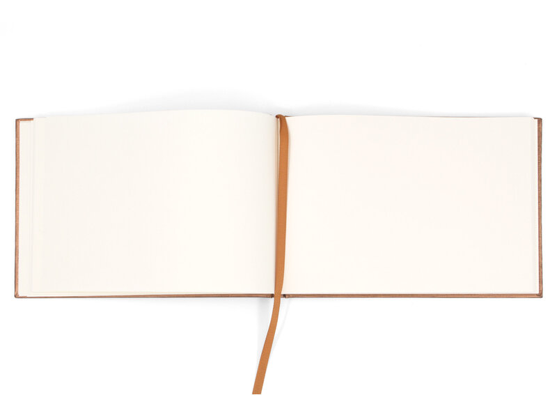 Cuaderno de bocetos ORO/COBRE con inserto para postal, horizontal