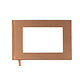 GOLD/COPPER sketchbook with insert for postcard, horizontal