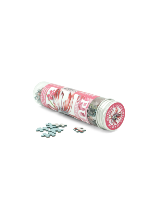 Micro puzzle in tube, 150 pieces Tulips, Maria Sibylla Merian