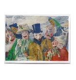 Double card with envelope,  James Ensor, Detail from the Intrigue