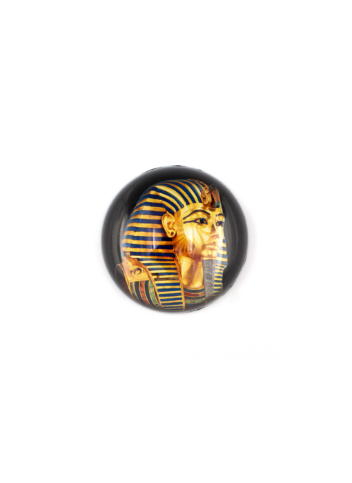 Glazen bolle presse papier, Toetanchamon