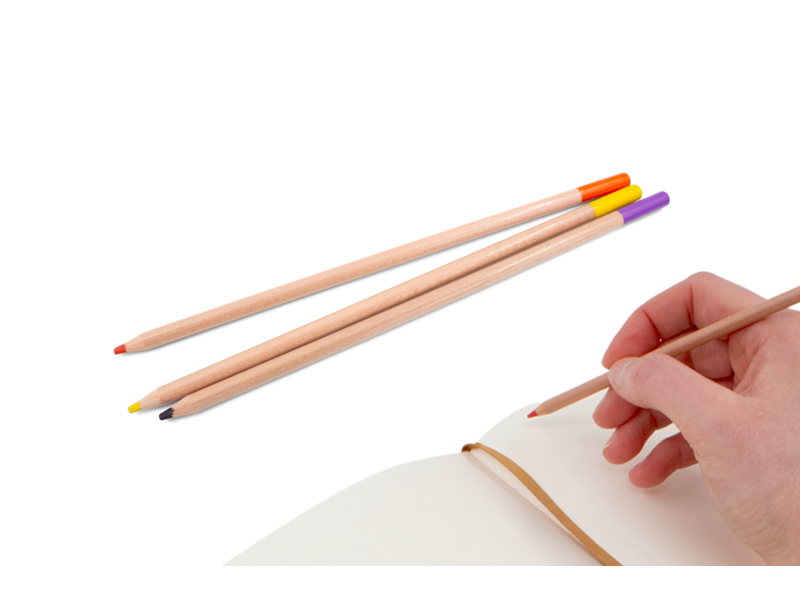 Set of 10 micro colored pencils