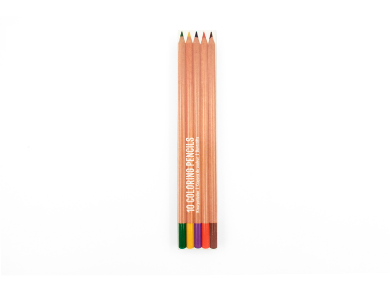 Juego de 10 lápices de colores micro