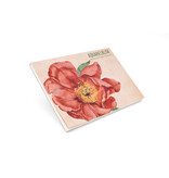 Carnet de dessin à l'aquarelle, format A5, pivoines