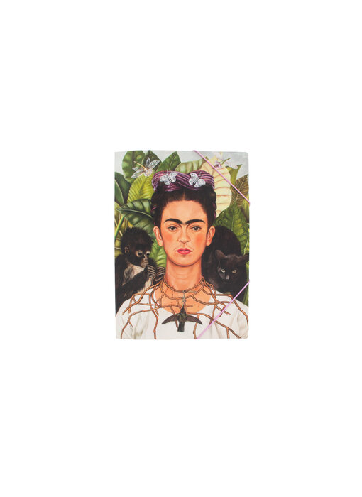 Paper file folder ,  Frida Kahlo, Portrait with Hummingbird