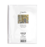 Carte double avec enveloppe, James Ensor, Peintre squelette