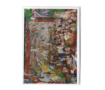 Carte double avec enveloppe, James Ensor, Entrée du Christ