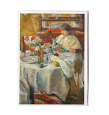 Tarjeta doble con sobre, James Ensor, El devorador de ostras