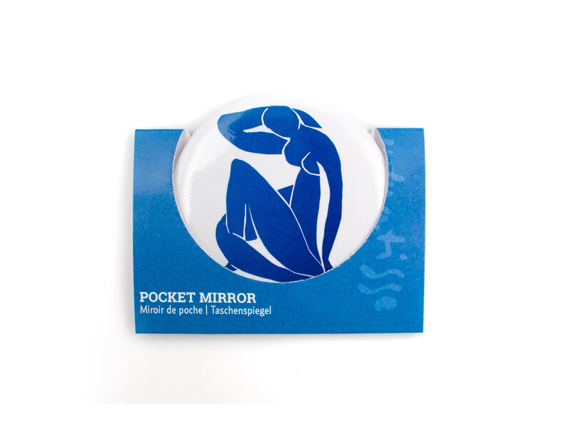 Espejo de bolsillo,  Ø 80 mm, Matisse, Blue lady