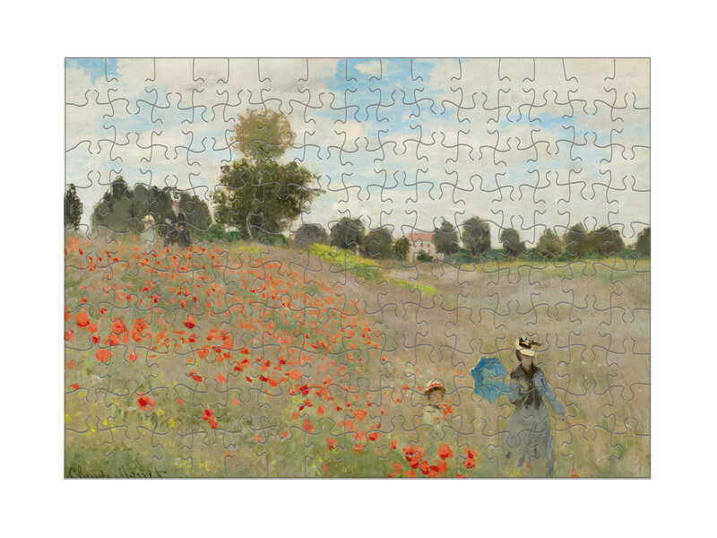Mini Kunst puzzel, 150 stukjes, Claude Monet, Veld met klaprozen