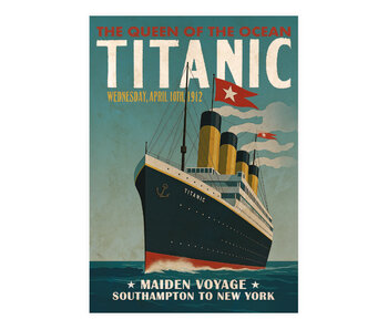 Postkarte, 10 x 15 cm, Titanic