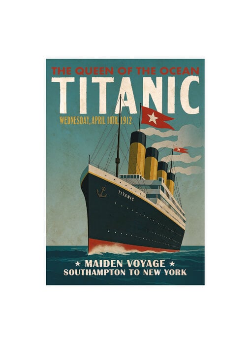 Postal, 10 x 15 cm,  Titanic