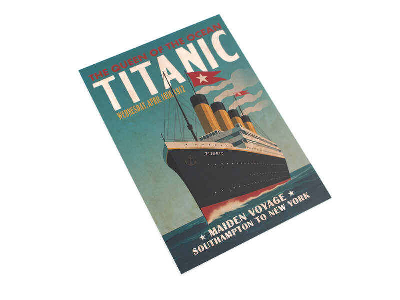 Ansichtkaart, 10 x 15 cm, Titanic