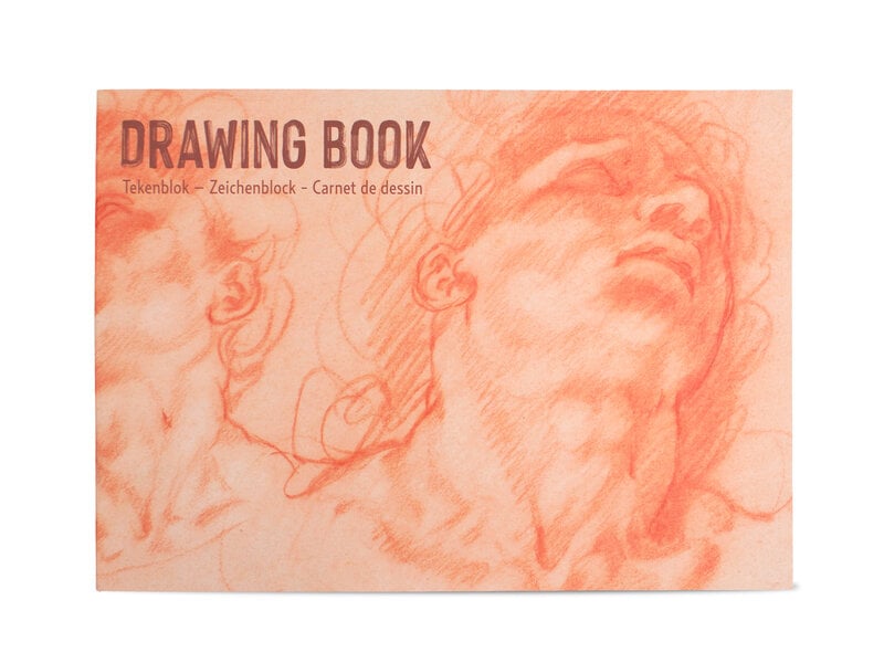 Cuaderno de dibujo, A4, Hendrick Goltzius, dos cabezas de hombres