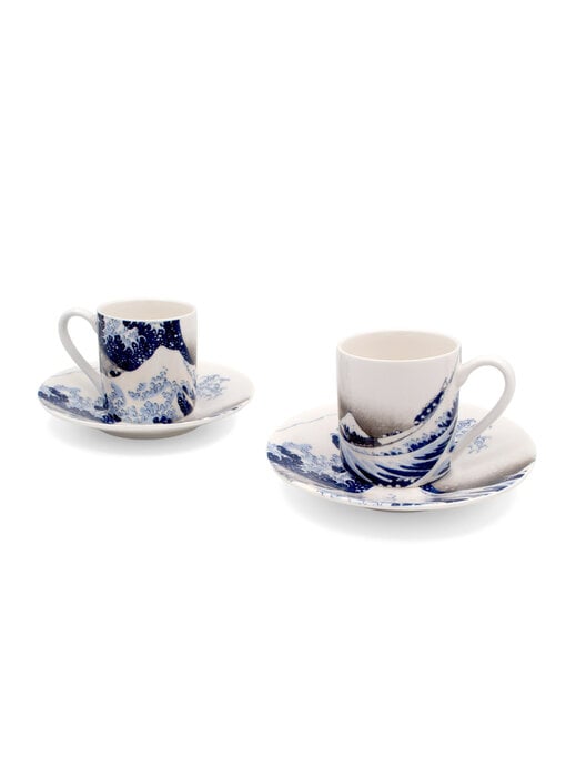Espresso set , De grote Golf, Hokusai