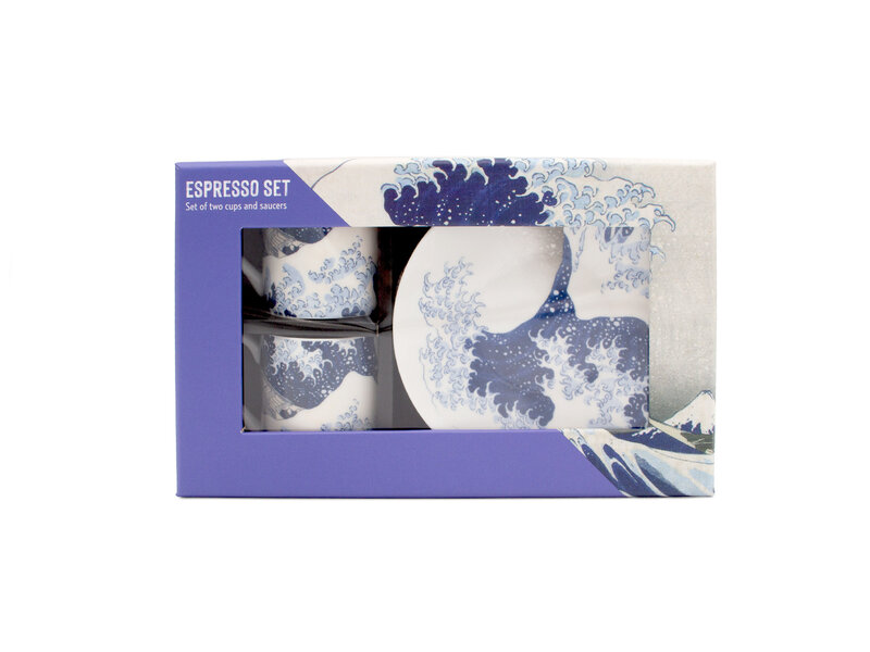 Espresso set, De grote Golf, Hokusai