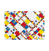 Mini Kunst puzzel,  Mondriaan, Boogie Woogie