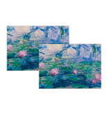 Platzsets aus Baumwolle – 2er-Set – Monet, Seerosen